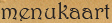 menukaart